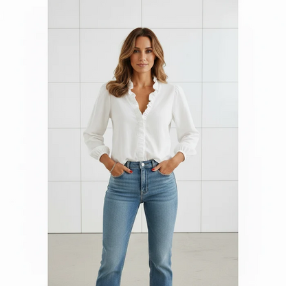 Harper Women's Ruffle Blouse for Office & Special Occasions