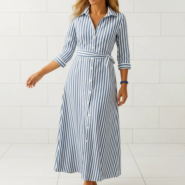 Isla Women's Short Sleeve Maxi Dress with Breathable Fabric